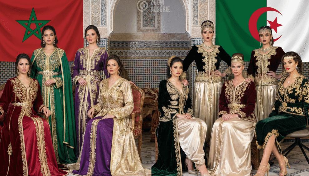 femmes algériennes et marocainnes avec des tenues de Caftan Algérien et Caftan Marocain