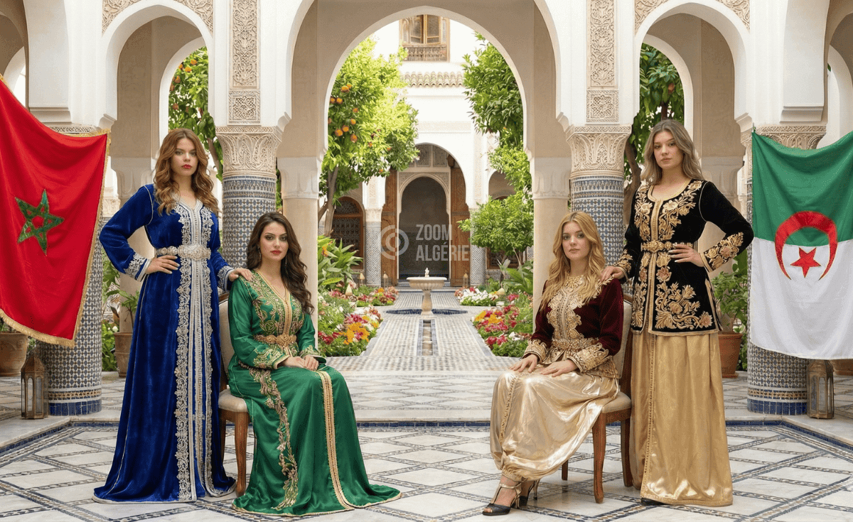 Différence entre le Caftan Algérien et le Caftan marocain - Comparaison