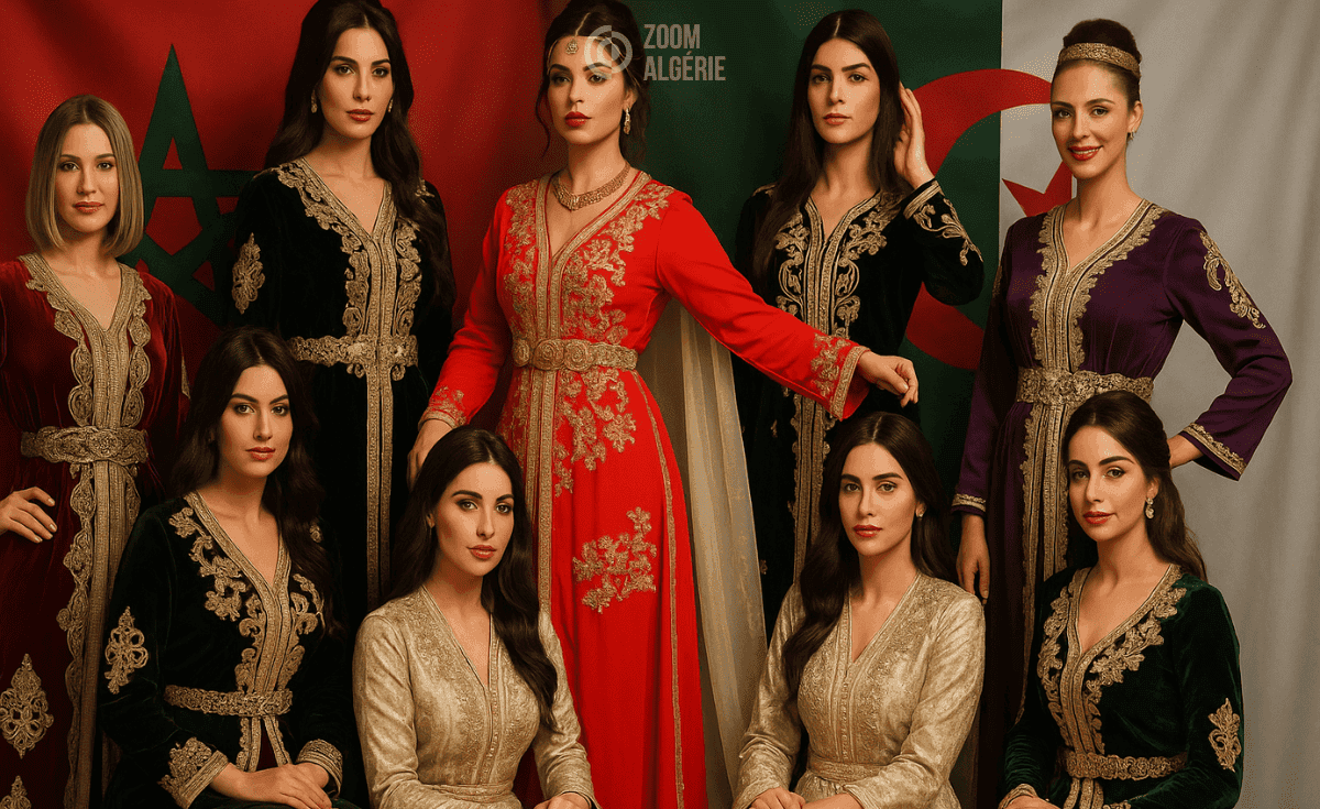 femmes algériennes caftan algérien et femmes marocaines caftan marocain