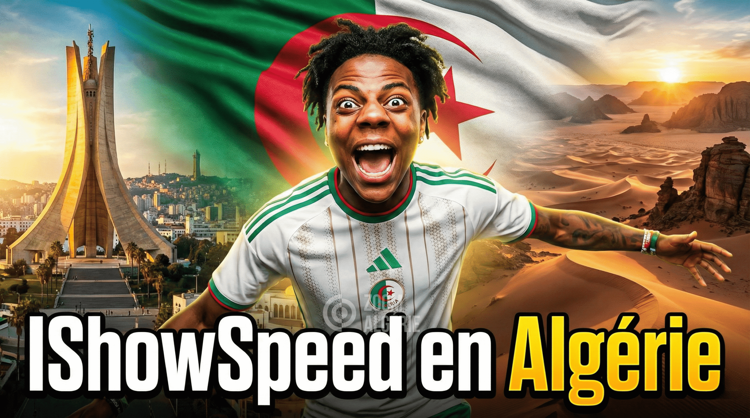 IShowSpeed Live en Algérie