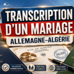 Transcription d’un mariage célébré en Espagne auprès de l’Algérie