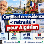 Certificat de résidence « retraité » pour Algérien : conditions, démarches et séjours en France sans visa